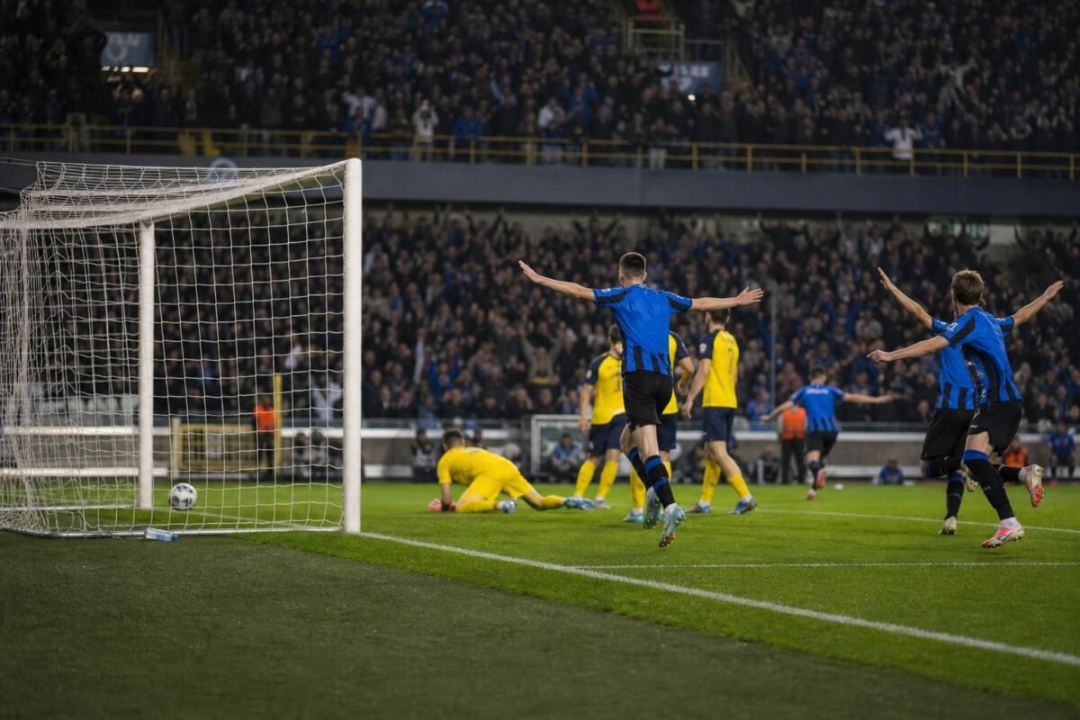 Sfeerbeeld uit Club Brugge tegen Union Saint-Gilloise in een match die eindigde op 5-0.