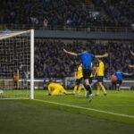 Sfeerbeeld uit Club Brugge tegen Union Saint-Gilloise in een match die eindigde op 5-0.