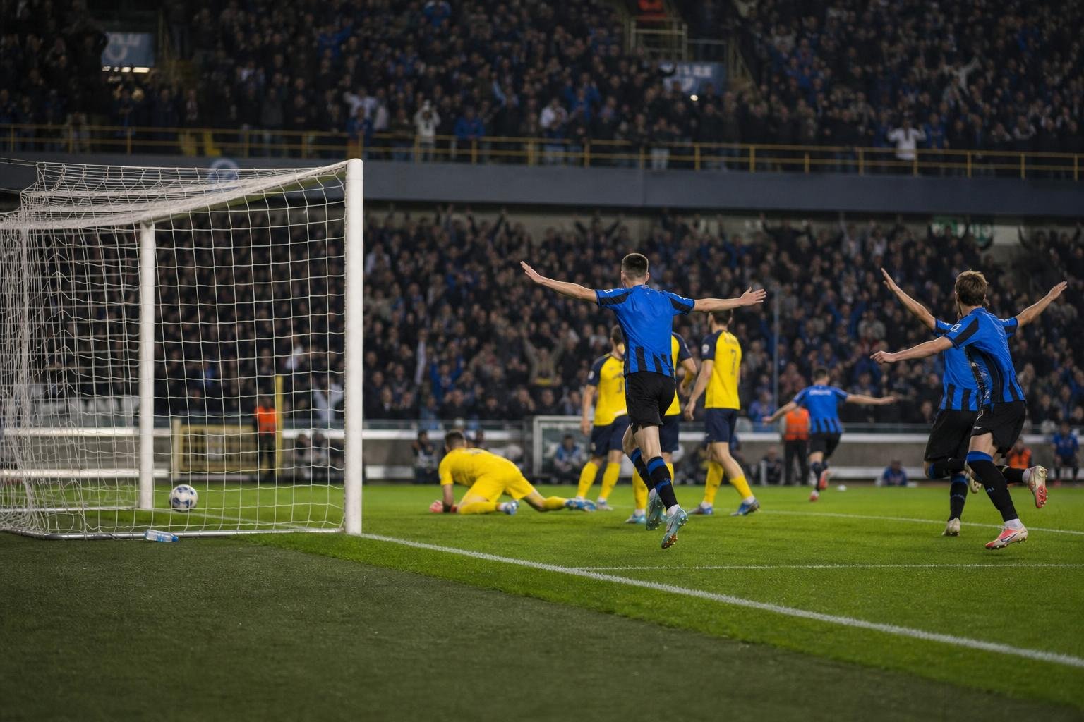 Sfeerbeeld uit Club Brugge tegen Union Saint-Gilloise in een match die eindigde op 5-0.