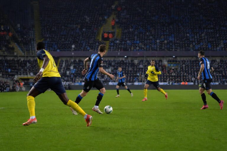 Sfeerbeeld in het Jan Breydelstadion tijdens Club Brugge tegen Union SG