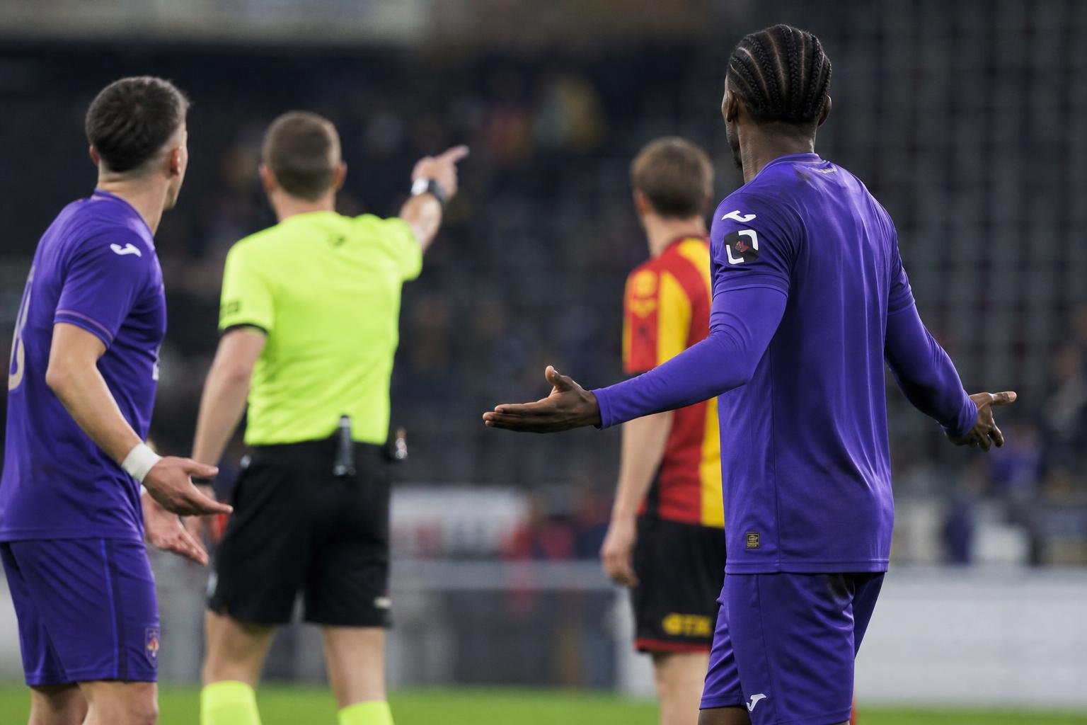 Eric Llansana van RSC Anderlecht na de wedstrijd tegen KV Mechelen