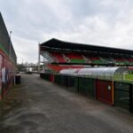 Sfeerbeeld rond het Regenboogstadion van Zulte Waregem aan de Gaverbeek