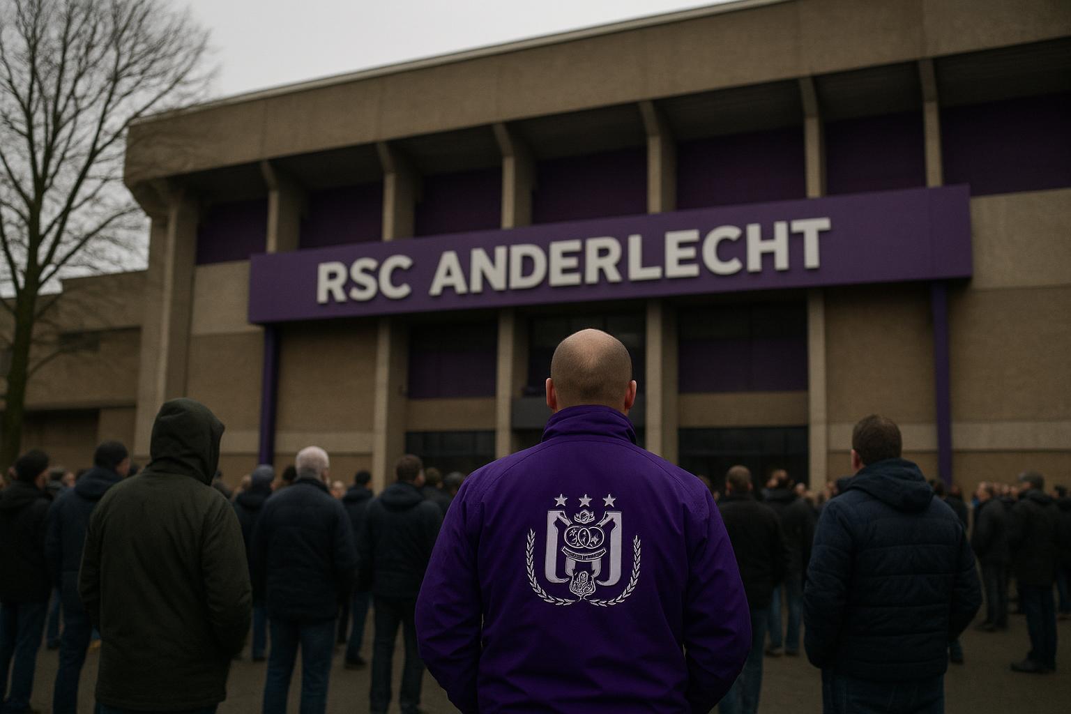Sfeerbeeld rond RSC Anderlecht in het Lotto Park tijdens clubnieuws