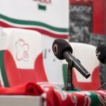 Sfeerbeeld aan het stadion van SV Zulte Waregem aan de Gaverbeek bij trainersnieuws