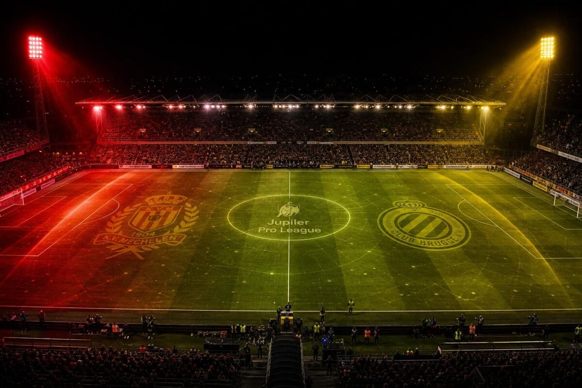 SpeeldagScanner-beeld voor KV Mechelen tegen Club Brugge in de Jupiler Pro League