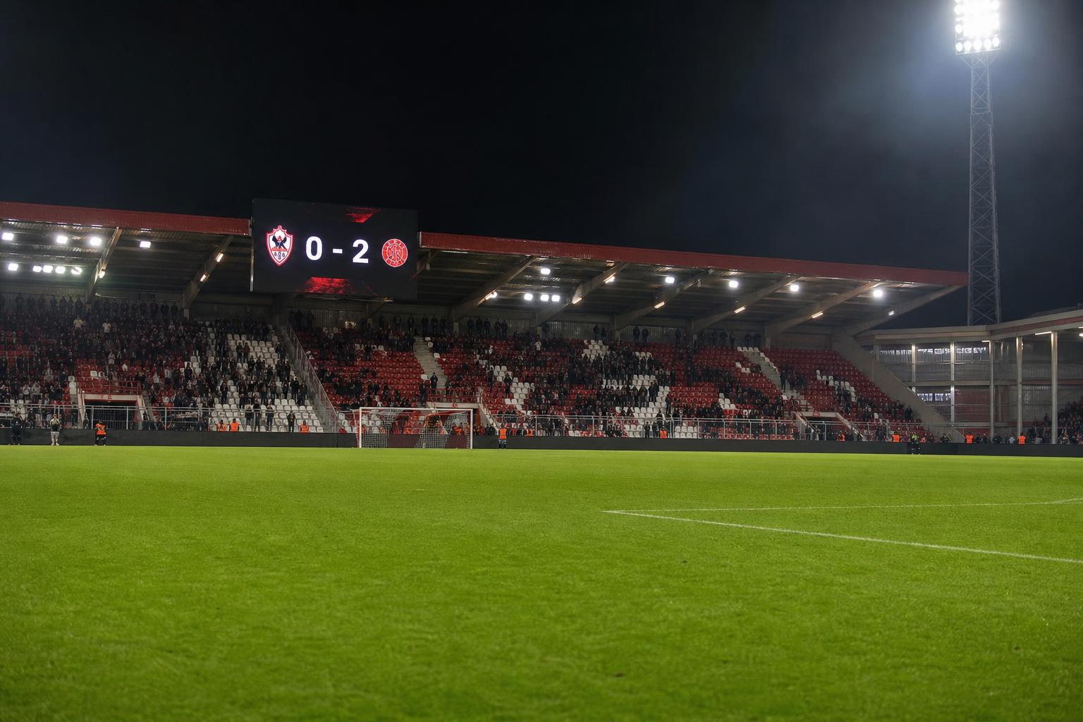 Sfeerbeeld rond Royal Antwerp FC in het Bosuilstadion tijdens een teleurstellende periode