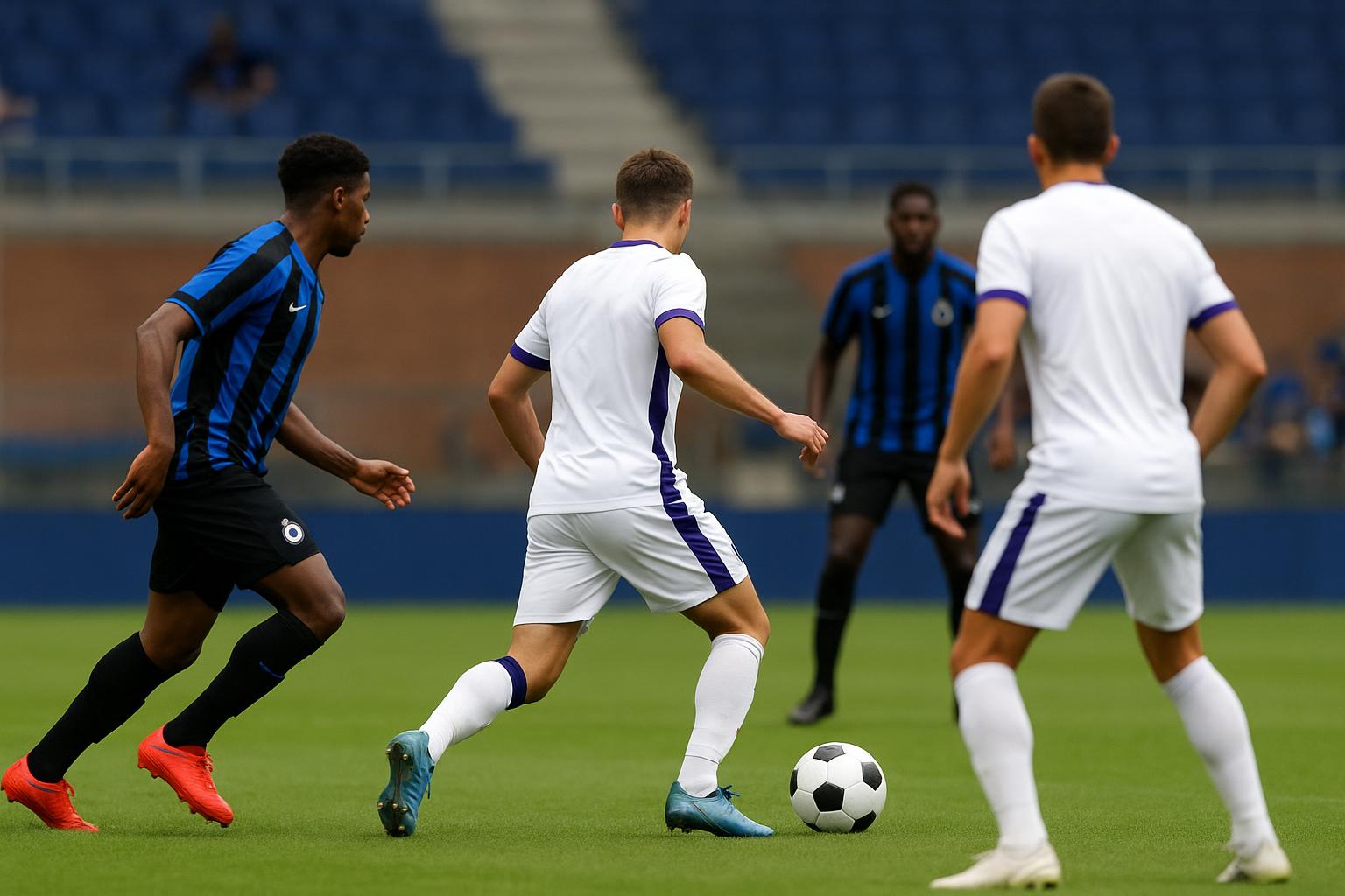 Sfeerbeeld van een duel tussen Anderlecht en Club Brugge in het stadion