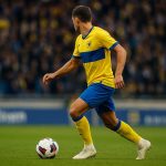 Ryotaro Ito van STVV in actie tijdens een match in de Jupiler Pro League