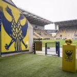 Sfeerbeeld van STVV dat feestviert in het stadion