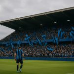 Sfeerbeeld in het Jan Breydelstadion tijdens een wedstrijd van Club Brugge