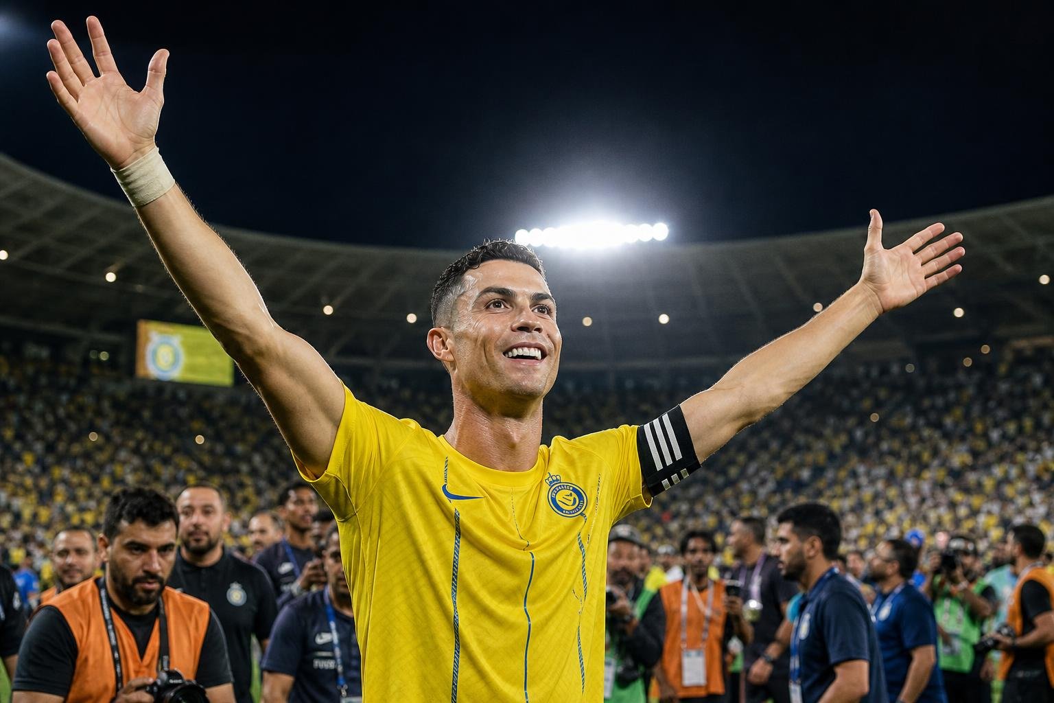Cristiano Ronaldo viert een belangrijk moment met Al Nassr na de titel