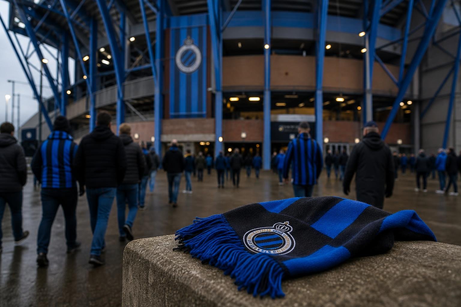 Club Brugge-sfeer rond Jan Breydel in de context van de toekomst van Christos Tzolis