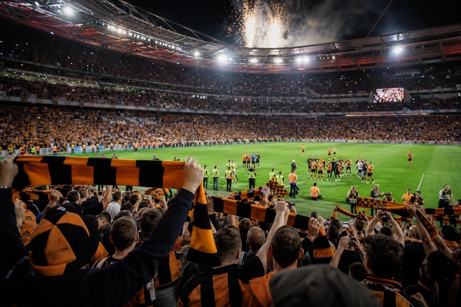 Hull City viert op Wembley de promotie naar de Premier League na de play-offfinale tegen Middlesbrough.