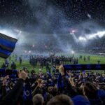 Club Brugge viert een landstitel in een uitgelaten stadionomgeving