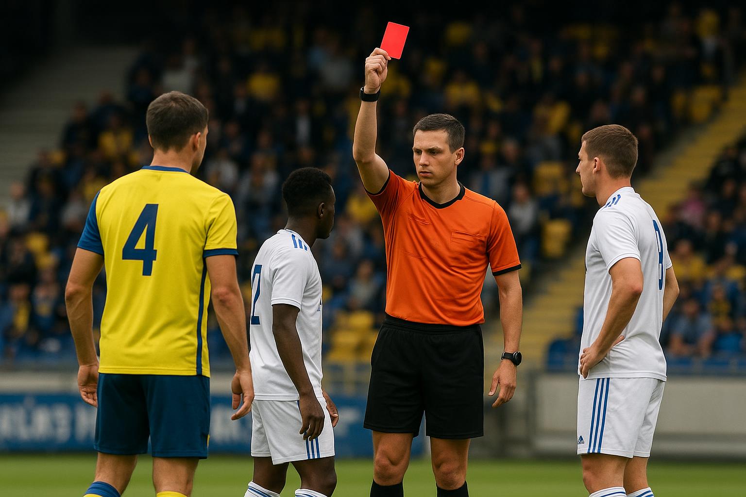 Sfeerbeeld van STVV tegen Union op Stayen na een vroege rode kaart