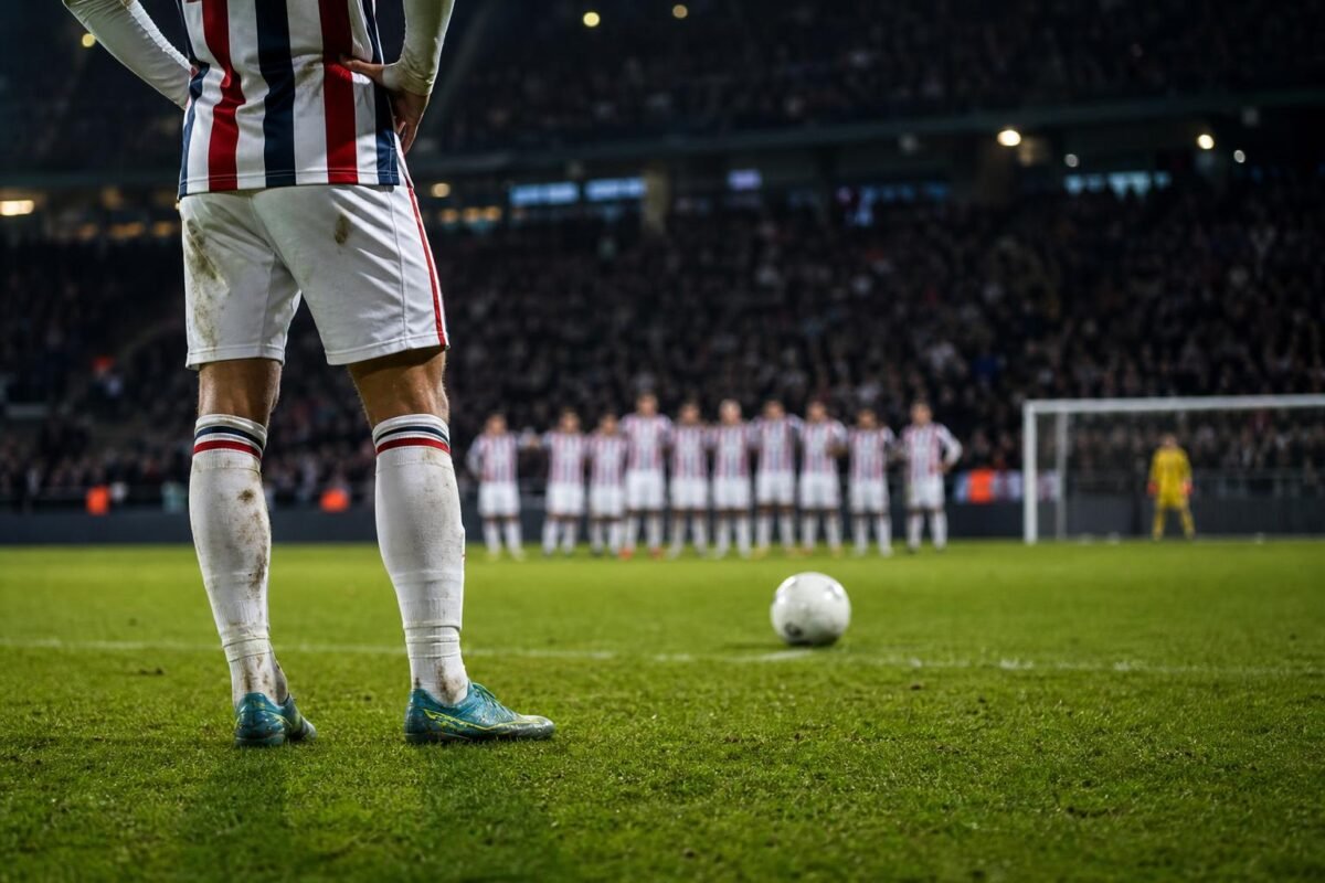 Spannende strafschoppenreeks in een stadion met Willem II-sfeer zonder herkenbare gezichten