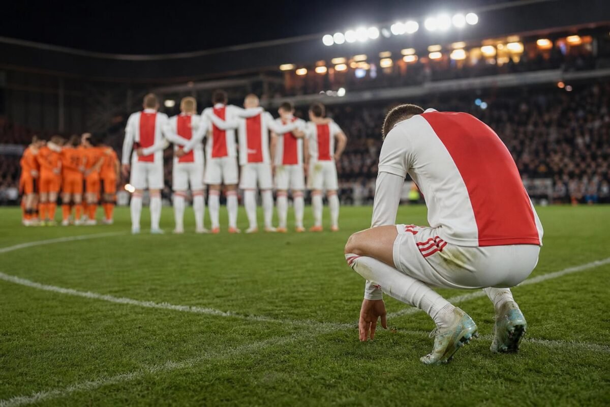 Ajax viert na een spannende strafschoppenreeks tegen FC Utrecht een Europees ticket.