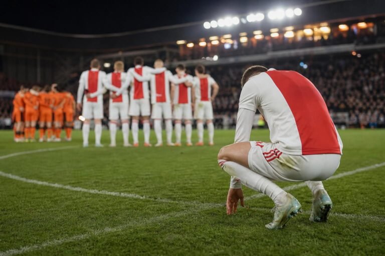 Ajax viert na een spannende strafschoppenreeks tegen FC Utrecht een Europees ticket.