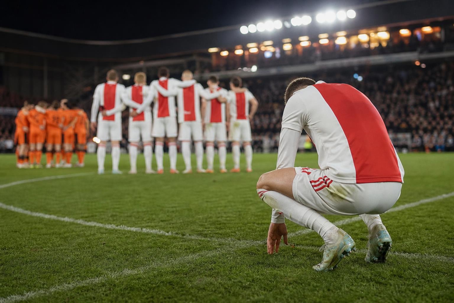 Ajax viert na een spannende strafschoppenreeks tegen FC Utrecht een Europees ticket.