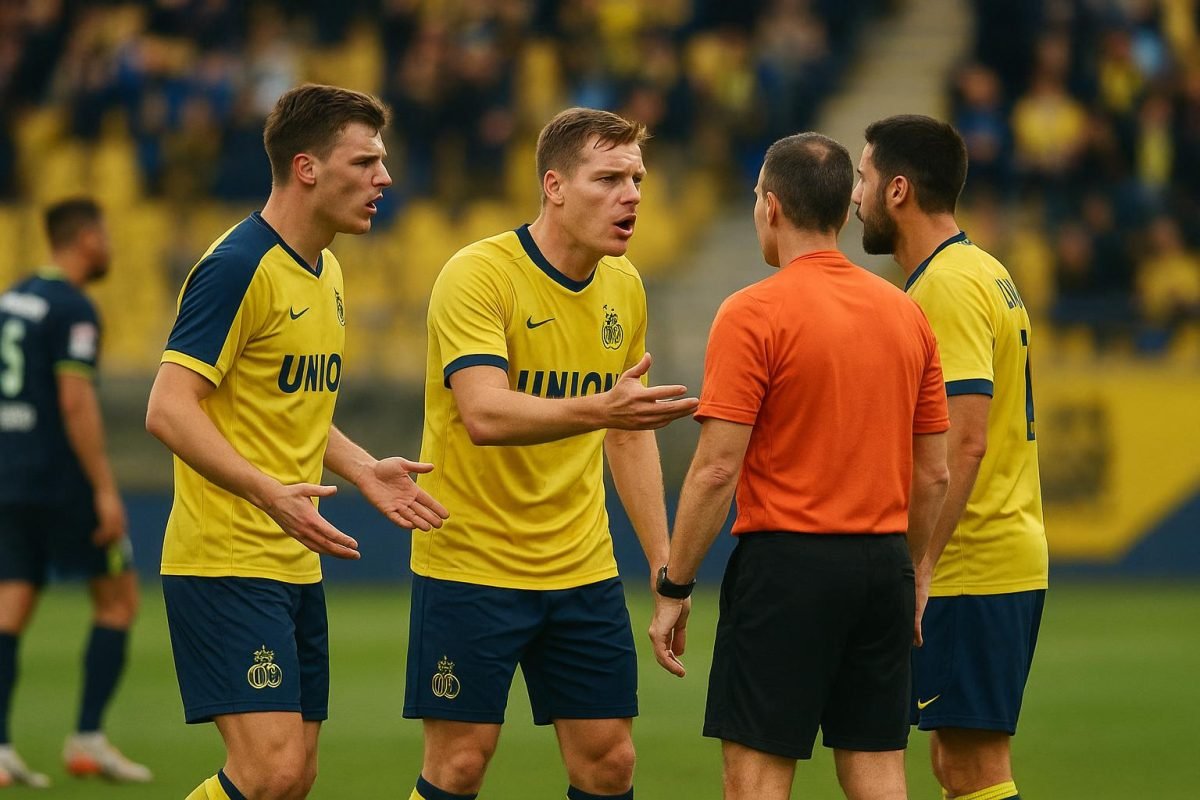 Christian Burgess van Union SG reageert na de match op Stayen tegen STVV