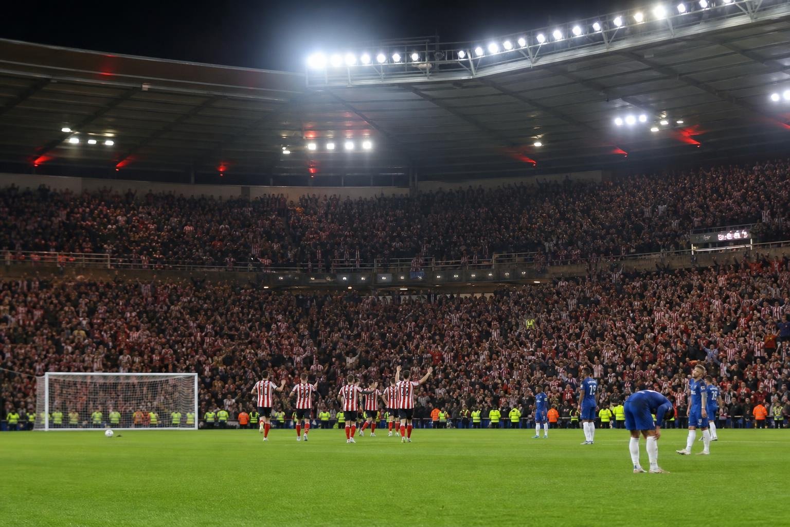 Sunderland viert een belangrijke Premier League-zege tegen Chelsea