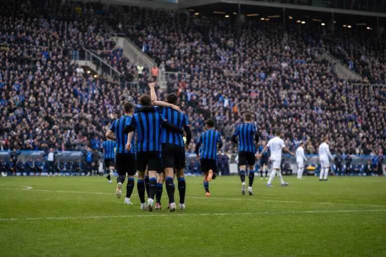 Wedstrijdactie tussen Club Brugge en KAA Gent