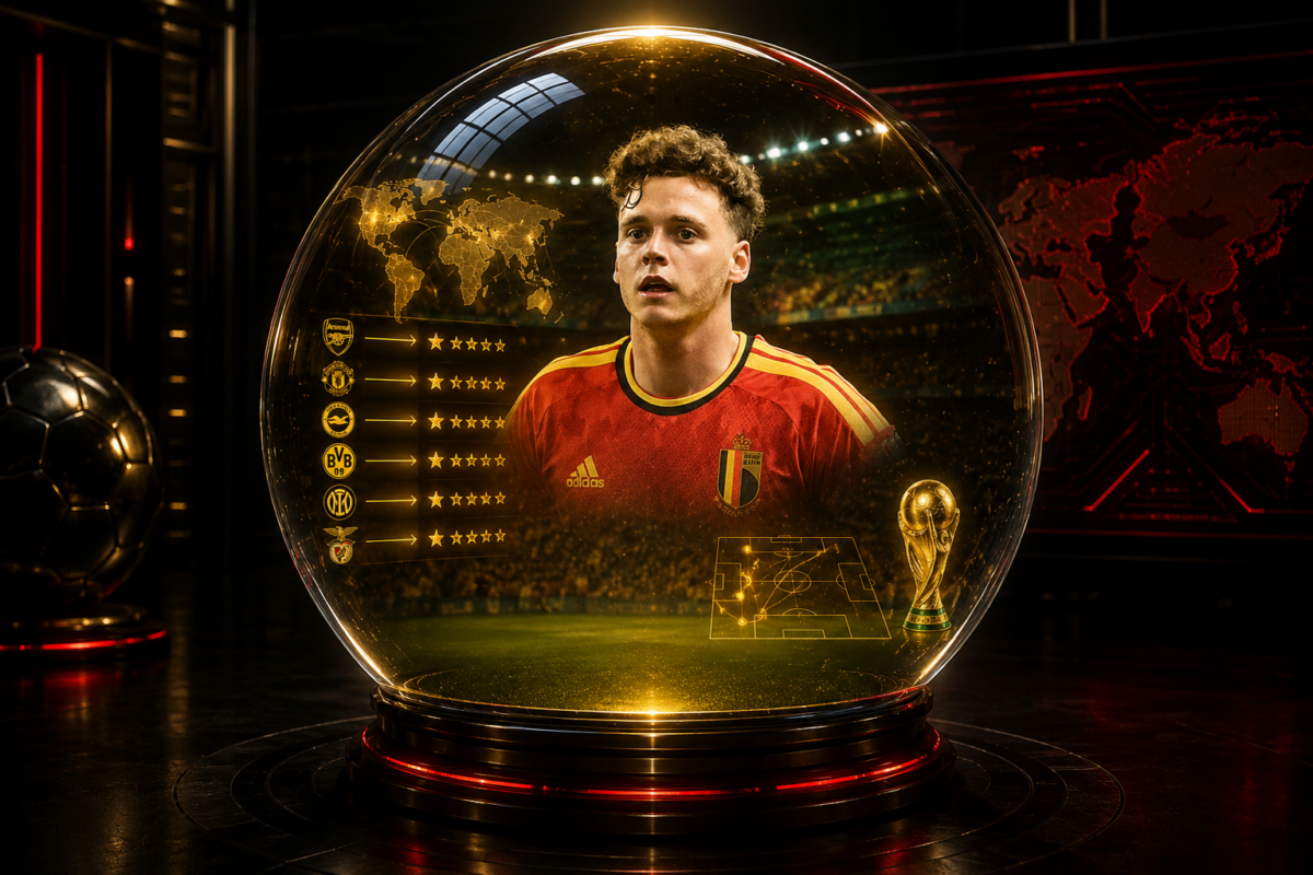 Maxim De Cuyper in de Glazen Bol van VoetbalFocus