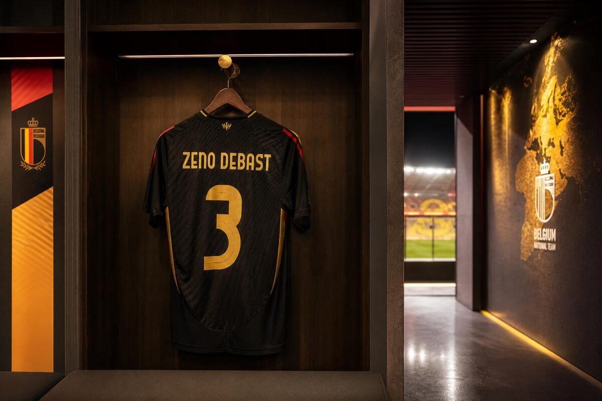 Zeno Debast als jonge Belgische centrale verdediger in WK-context