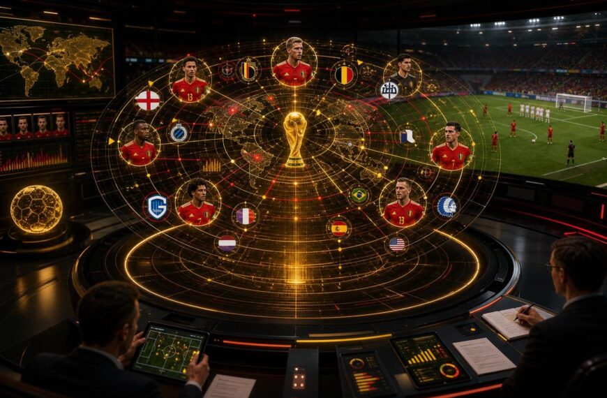 Scouts analyseren een stilstaande fase tijdens het WK 2026 als transfermarktwaarde stijgt.