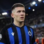 Christos Tzolis in actie voor Club Brugge