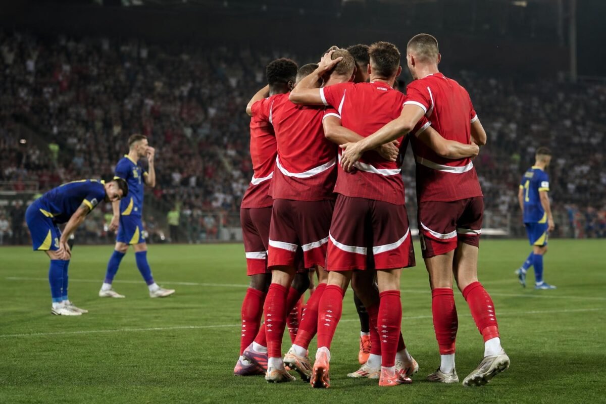 Zwitserse spelers vieren een late doorbraak tegen Bosnië en Herzegovina zonder herkenbare gezichten