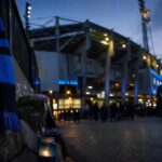 Sfeervol beeld rond Jan Breydel tijdens een gespannen transferzomer van Club Brugge