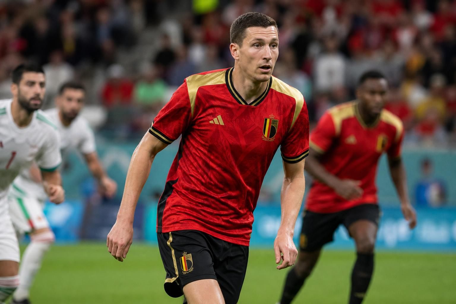 Hans Vanaken in de context van de Rode Duivels voor het WK-duel tegen Iran