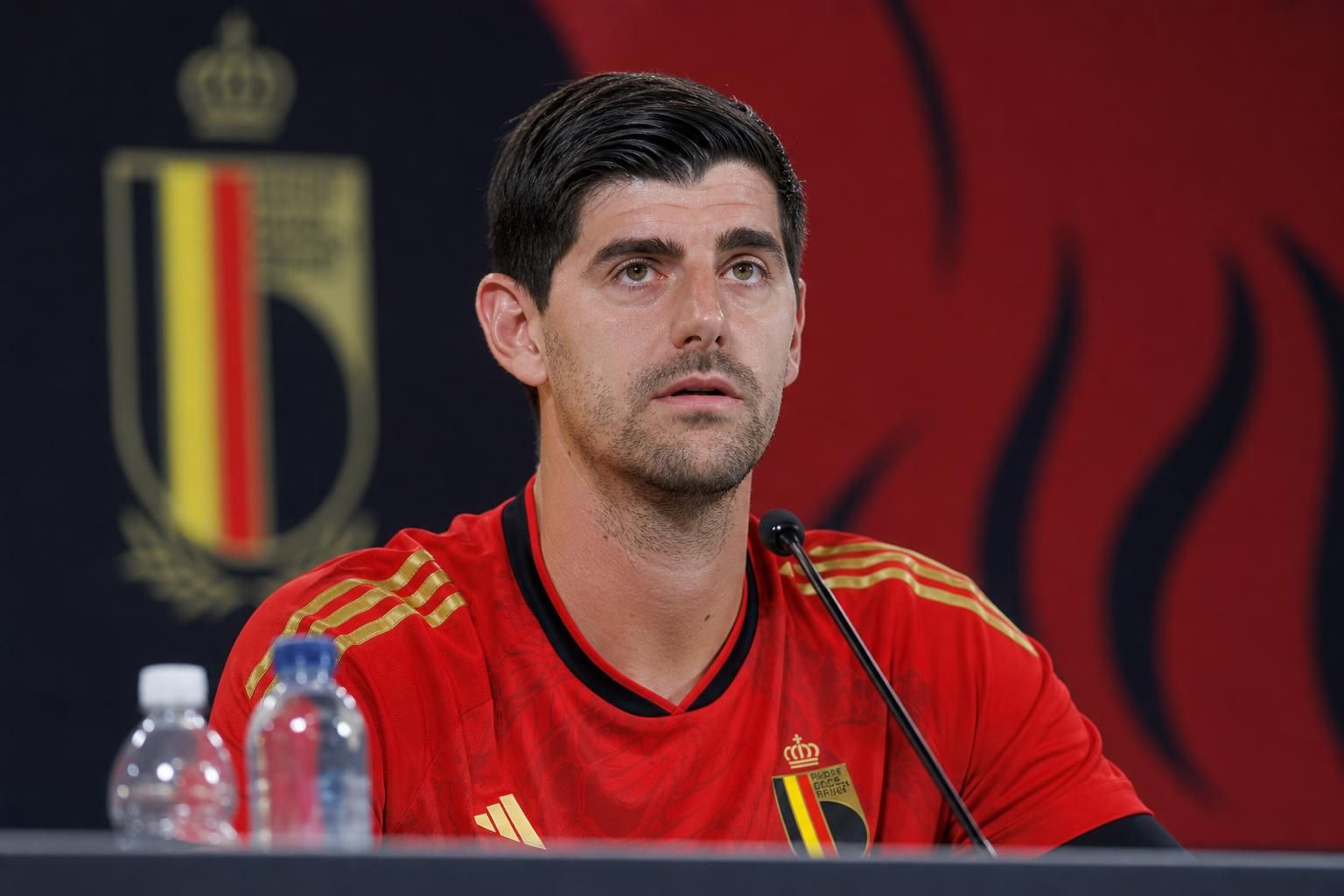 Thibaut Courtois blikt vooruit op het WK-duel van België tegen Iran
