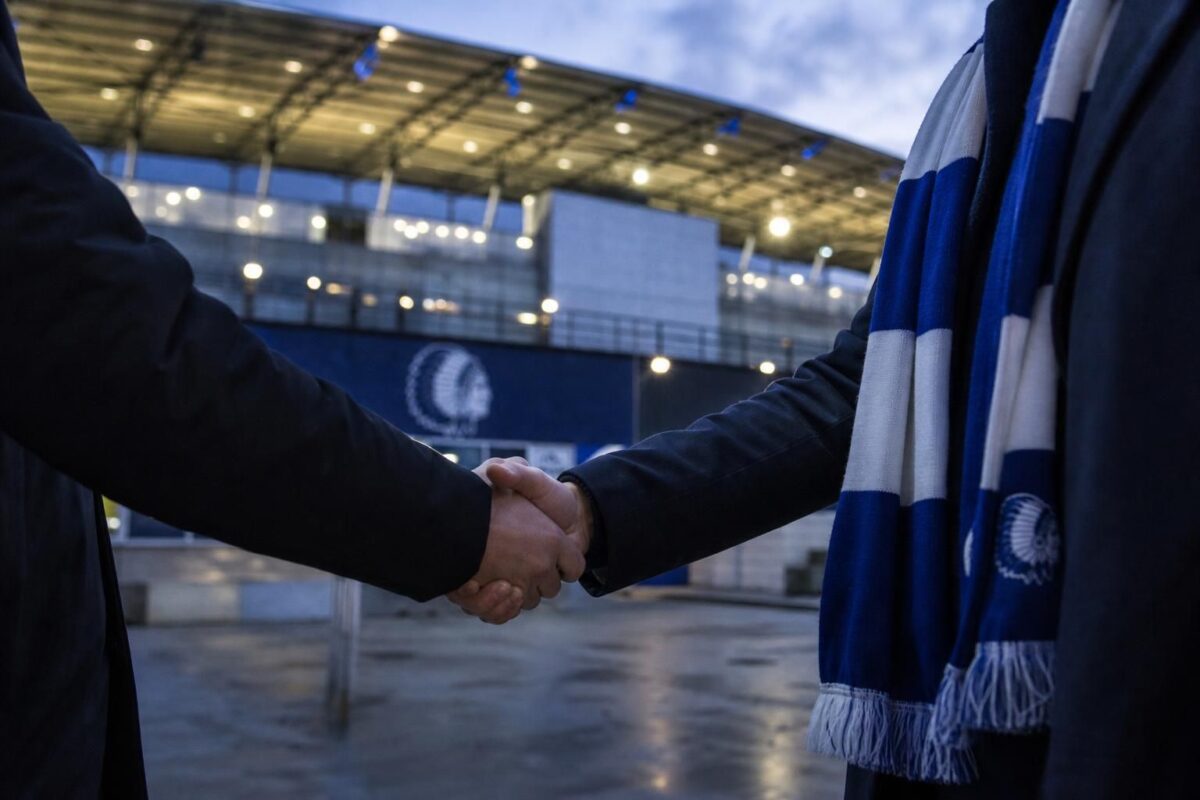 Transfercontext rond KAA Gent bij de Planet Group Arena zonder herkenbare personen