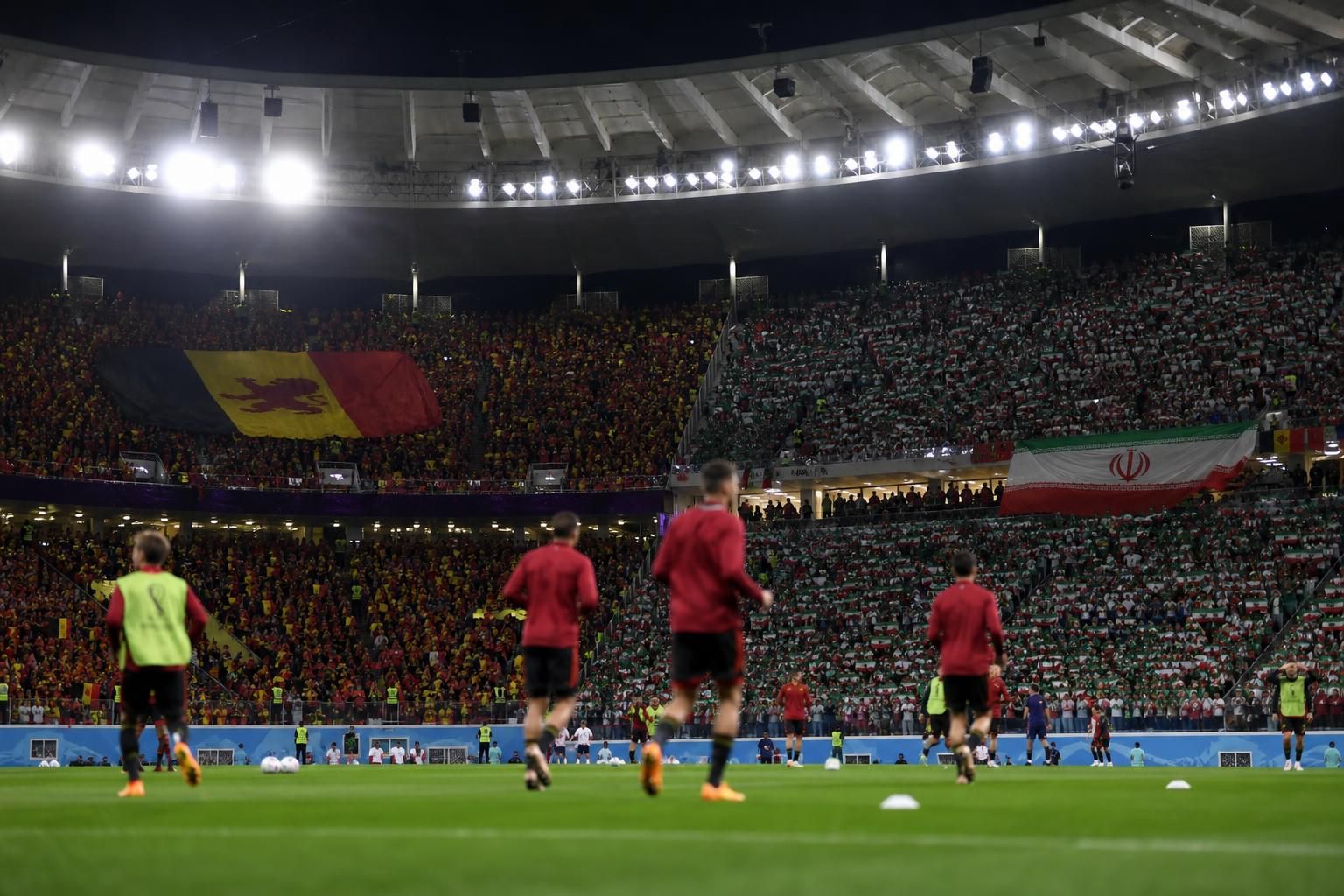 Gespannen WK-stadioncontext rond het duel tussen de Rode Duivels en Iran