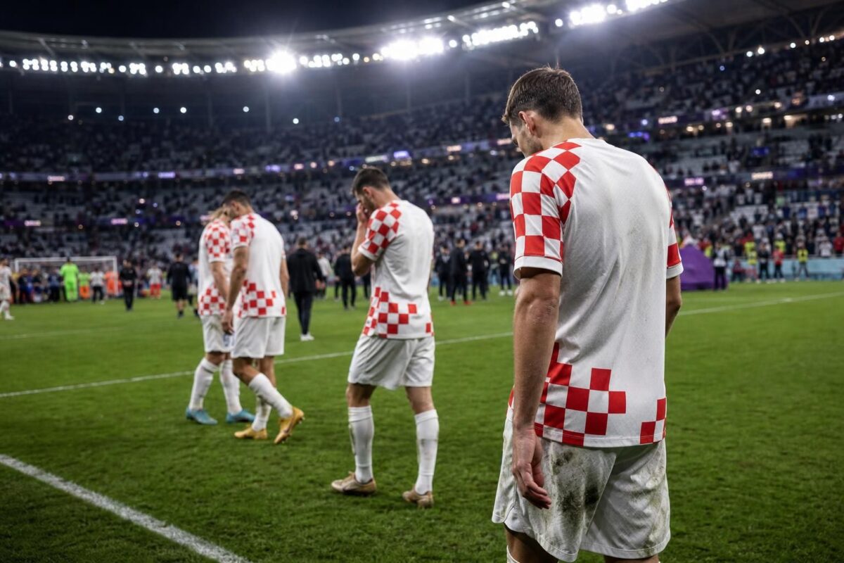 Kroatische WK-sfeer na de wedstrijd tegen Engeland