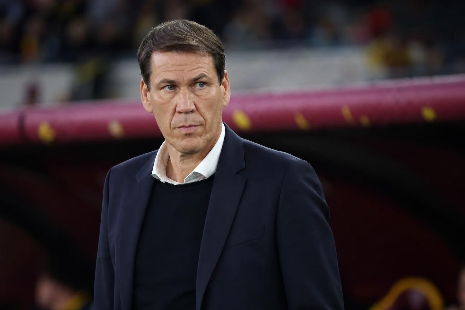 Rudi Garcia tijdens een gespannen interlandavond van de Rode Duivels