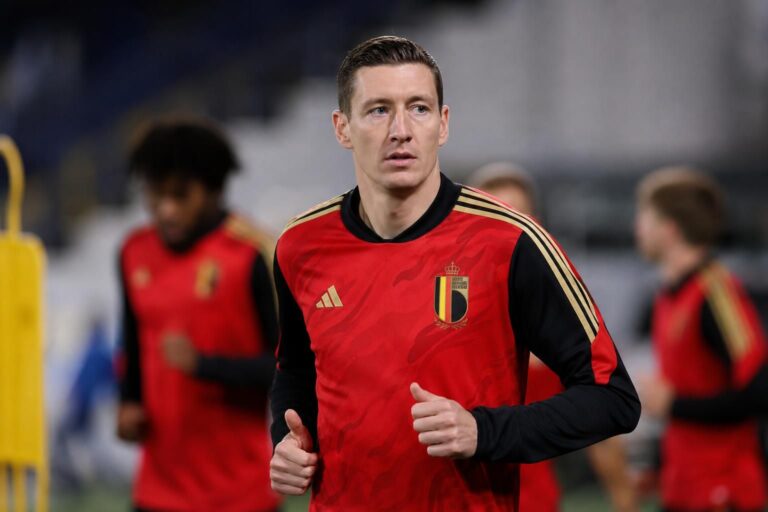Hans Vanaken in de context van de Rode Duivels voor het WK-duel met Iran