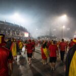Stadionomgeving in Los Angeles met gespannen WK-sfeer voor Belgiรซ-Iran