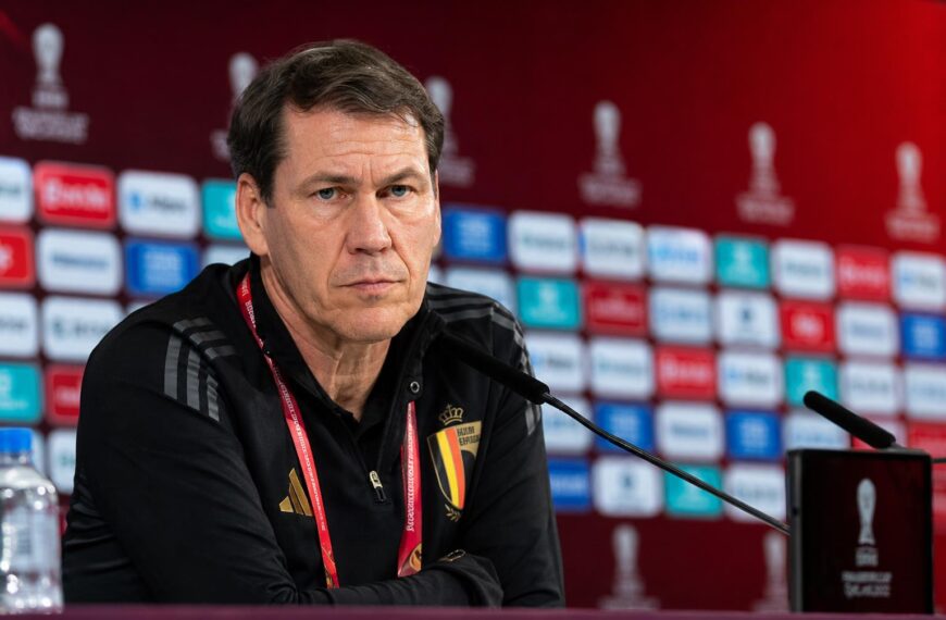 Rudi Garcia bij de Rode Duivels voor de WK-wedstrijd tegen Iran