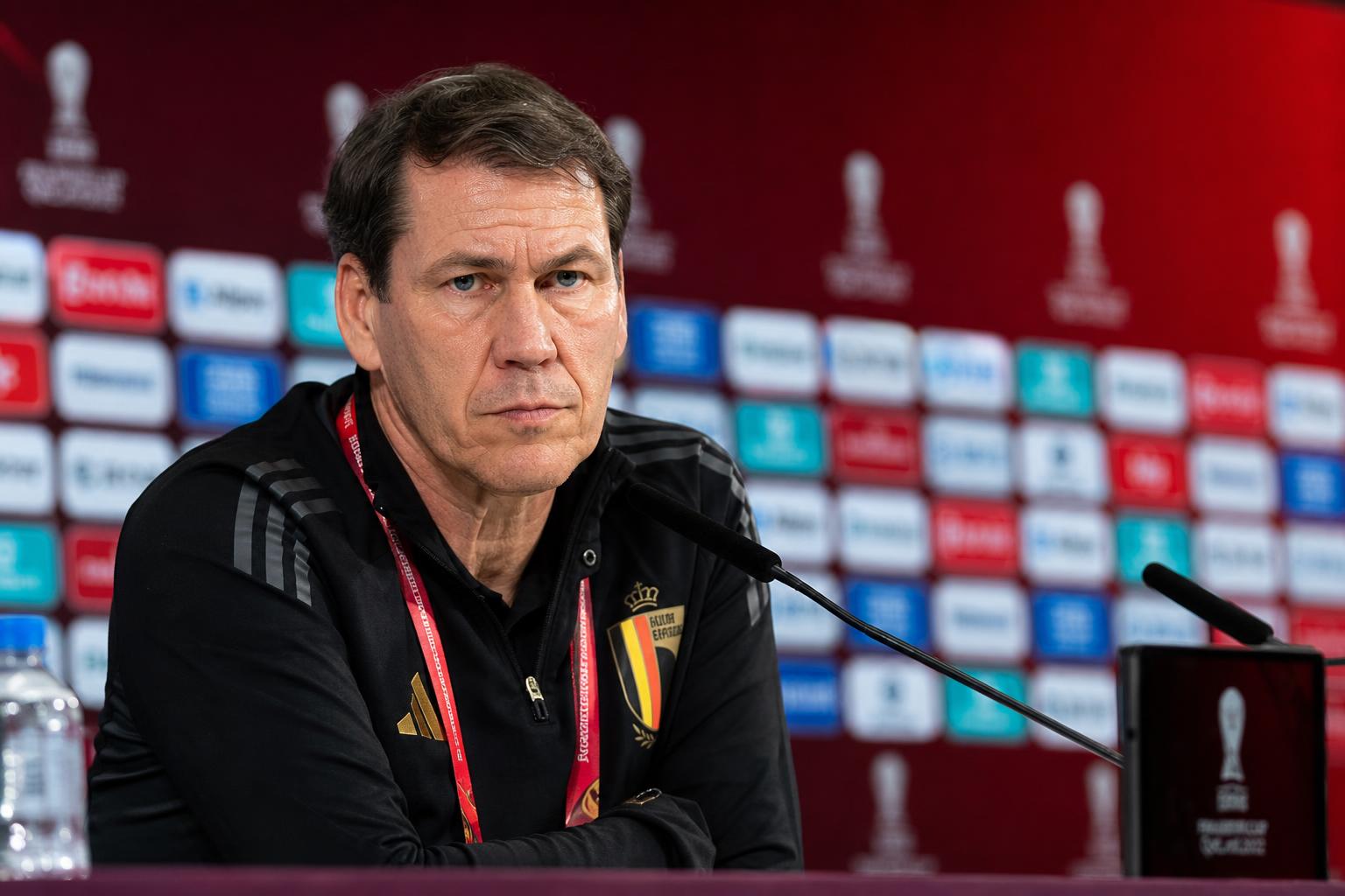 Rudi Garcia bij de Rode Duivels voor de WK-wedstrijd tegen Iran