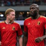Kevin De Bruyne en Romelu Lukaku tijdens een wedstrijd van de Rode Duivels.