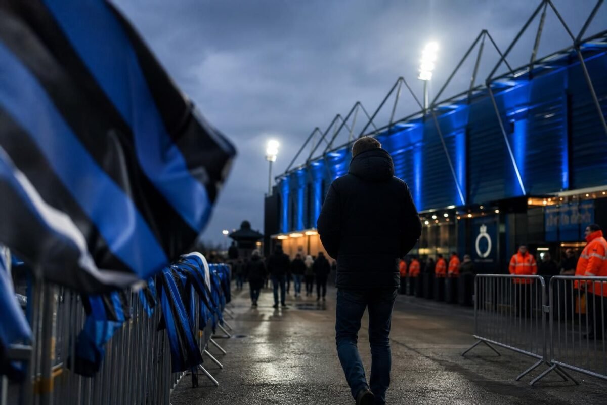 Transfercontext rond Club Brugge en Jesse Bisiwu met gespannen stadionatmosfeer