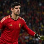 Thibaut Courtois tijdens een gespannen WK-avond met de Rode Duivels