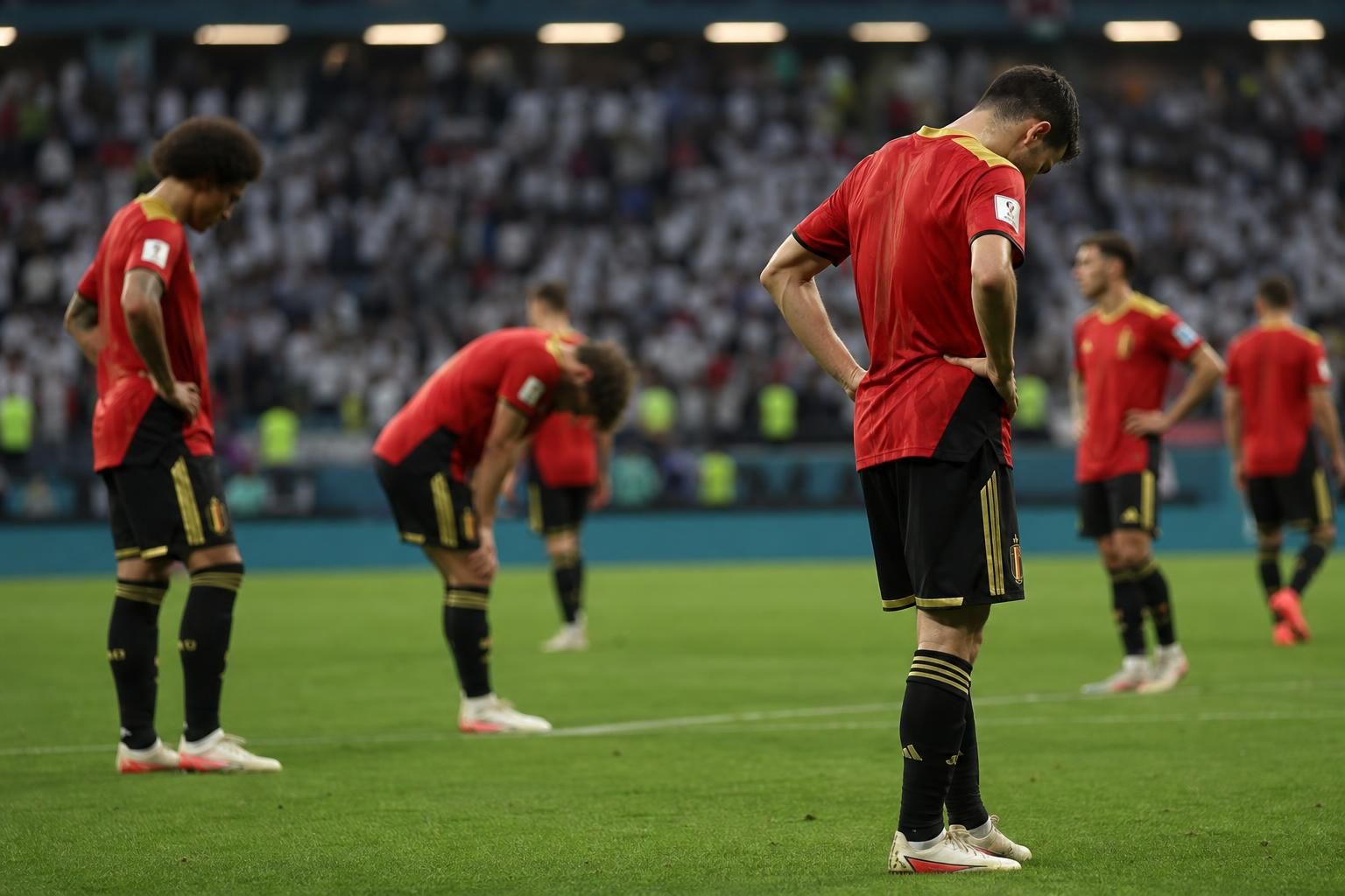 Gefrustreerde Rode Duivels na het gelijkspel tegen Iran op het WK 2026