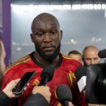 Romelu Lukaku reageert ontgoocheld na het gelijkspel van de Rode Duivels tegen Iran op het WK 2026