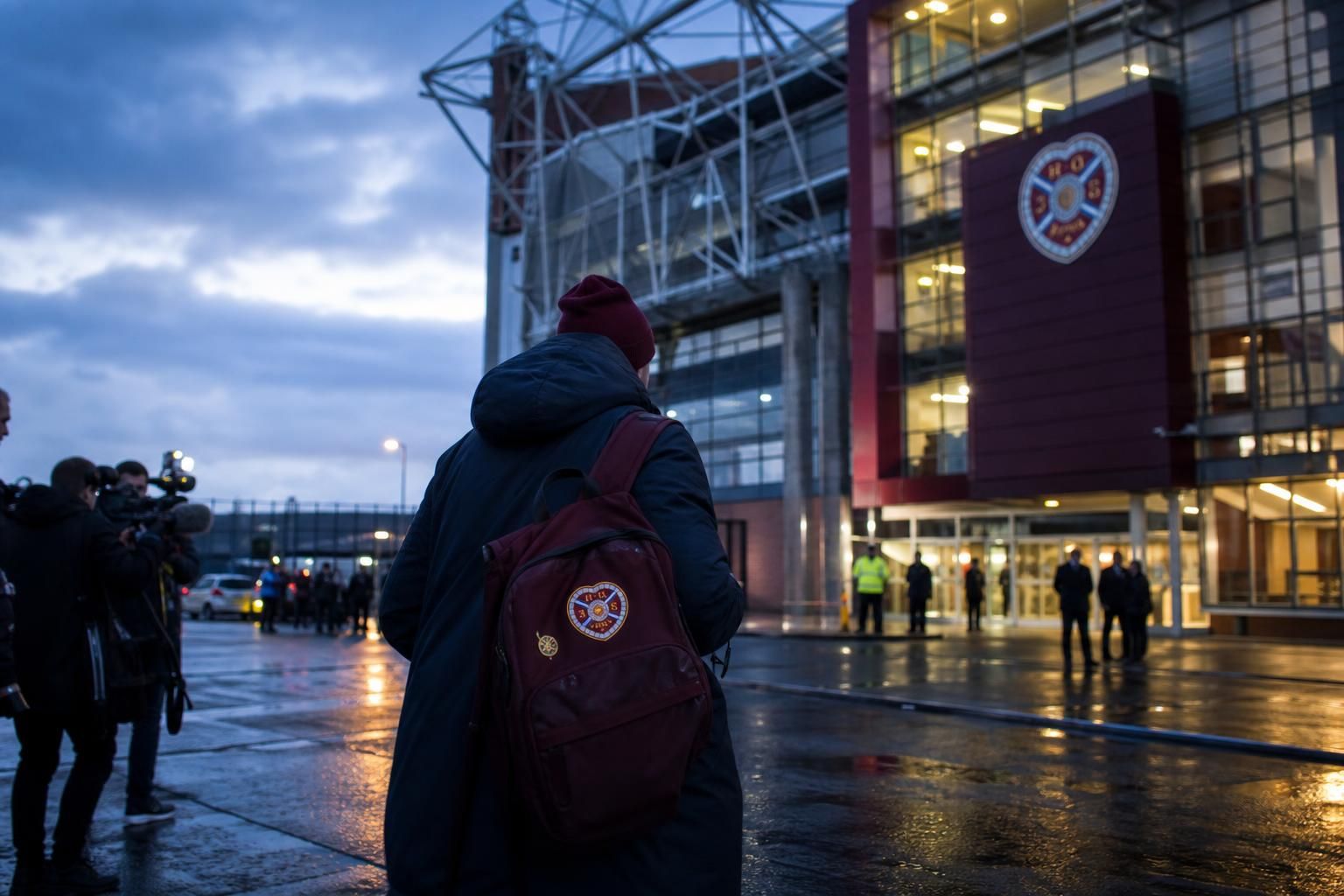 Stadionomgeving in Schotland rond de mogelijke stap van Wouter Vrancken naar Hearts