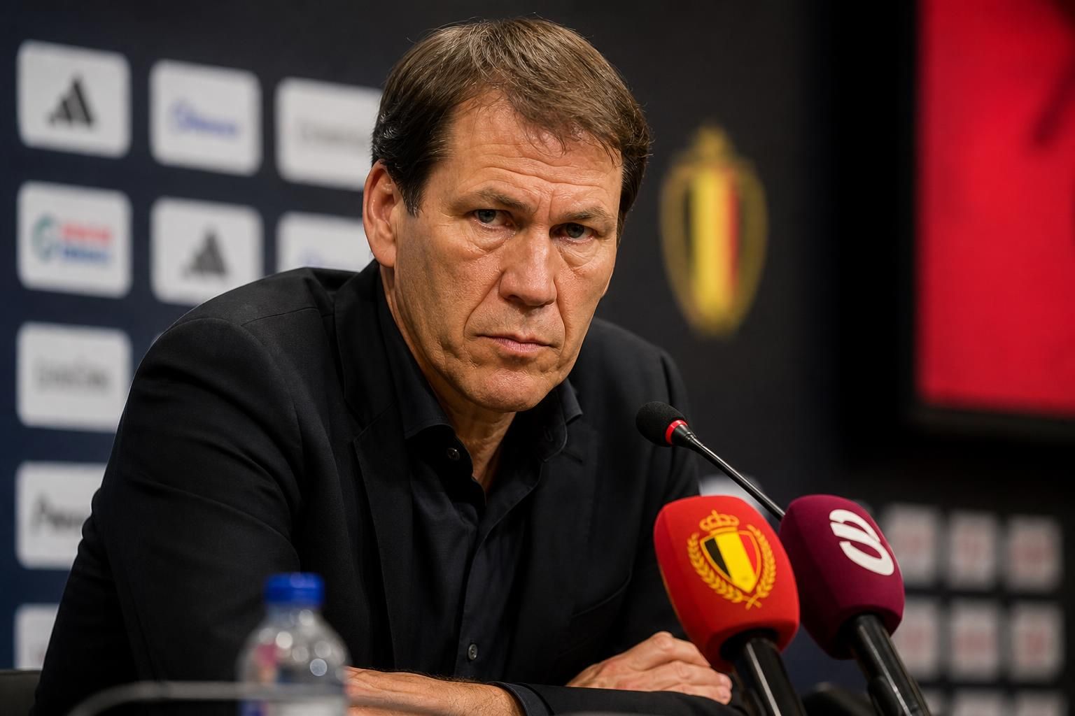 Rudi Garcia onder druk bij de Rode Duivels tijdens een gespannen persmoment