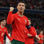 Cristiano Ronaldo viert een historische WK-goal voor Portugal